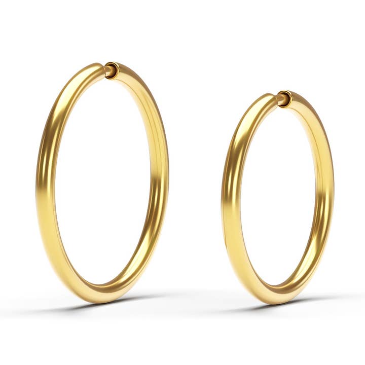 Anneau basique sans soudure en or 14 carats pour la vente par Umanative Design