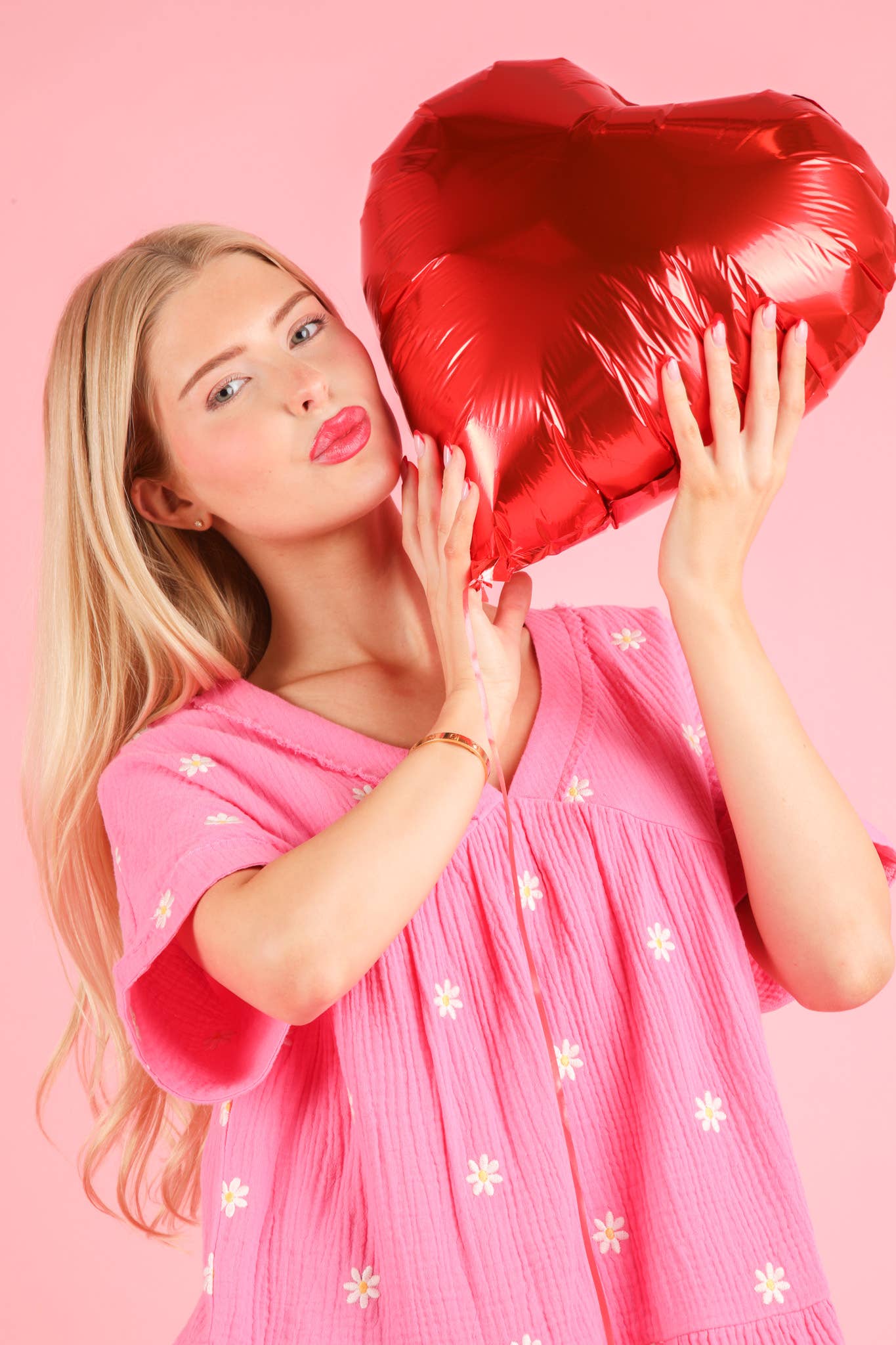 VERY J - Wholesale Blouse - Women's - NT12065-Flower Embroidered Woven Blouse Top32