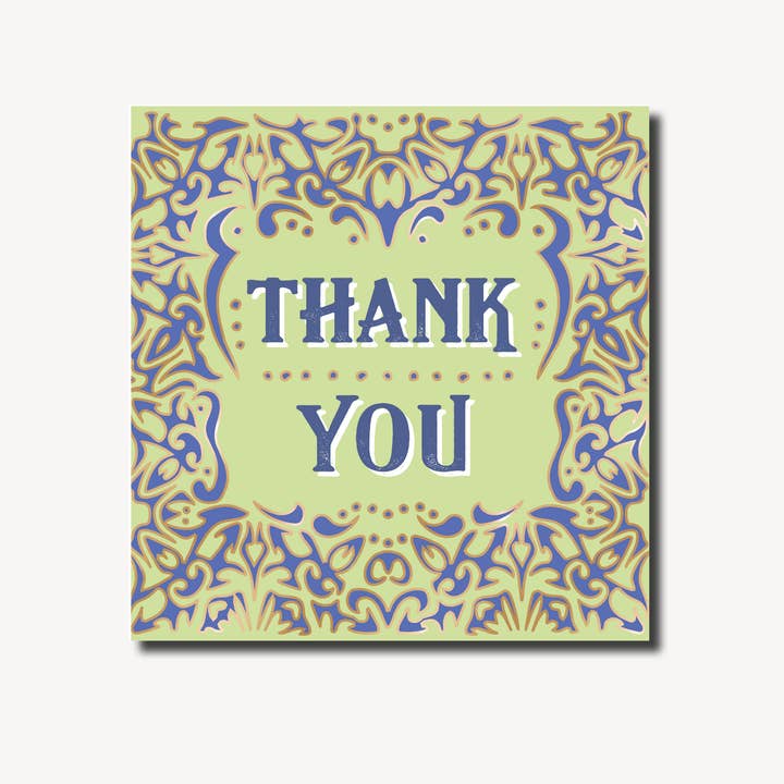 Thank You | Da Zitouma | Thank You Card for wholesale by Marina B