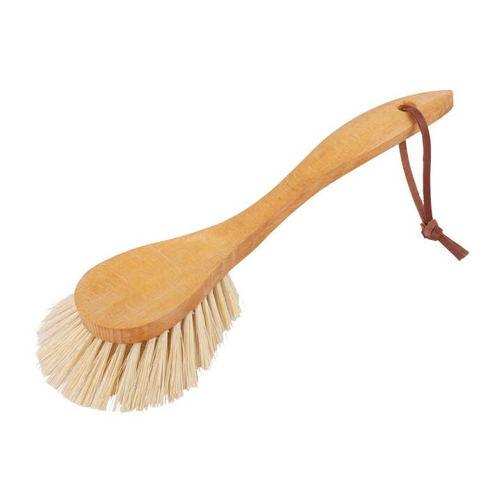 Natural Redecker Dish Brush XL Head 10.6" Beechwood/Tampico Fibre for wholesale on Faire