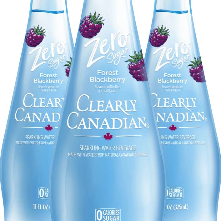 Clearly Canadian Sparkling Water - Wholesale Sparkling Water - Zero Sugar Forest Blackberry Sparkling Water0