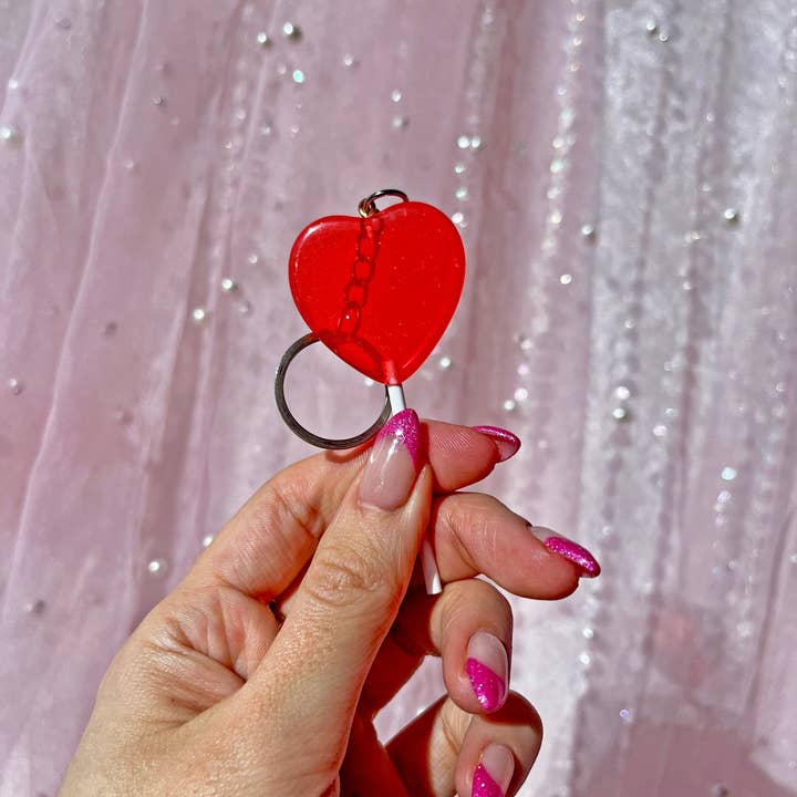 A Shop of Things - Wholesale Keychain - Women's - Heart Lolli Keychain