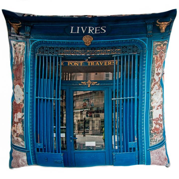 Paris Devanture cushion cover | Books | Le pont for wholesale by Maron Bouillie