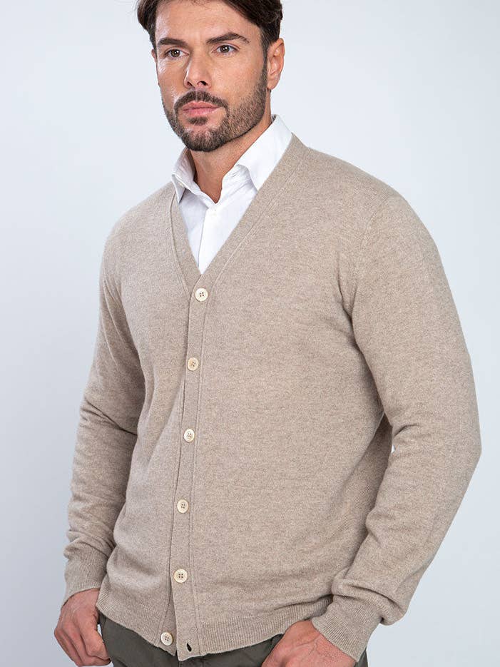 V-neck vest in pure cashmere for wholesale by Altex cashmere