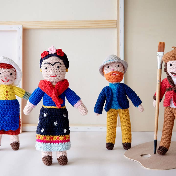 Global Affairs – Großhandel Puppe – Kinder – Gehäkelte Frida Kahlo Puppe