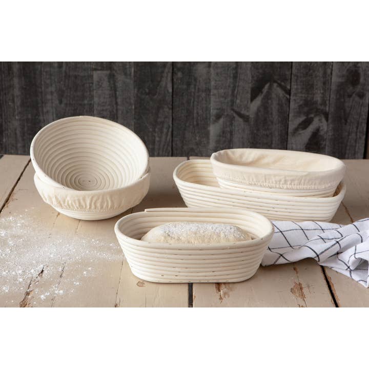 Now Designs by Danica - Wholesale Bread Pan - Banneton Natural Cotton Liner Rectangle