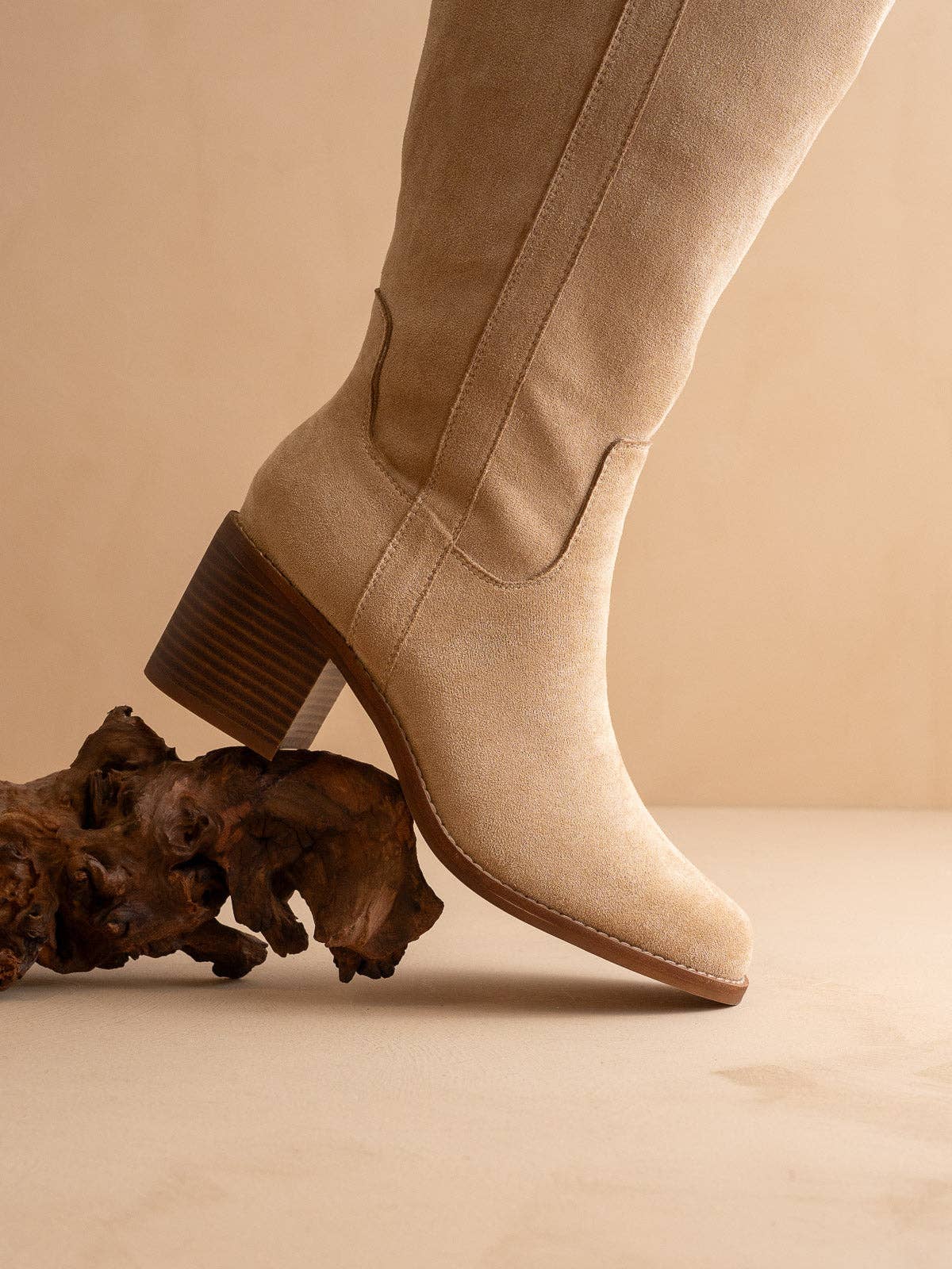 The Harriet | Almond Tall Riding Boot for wholesale on Faire2