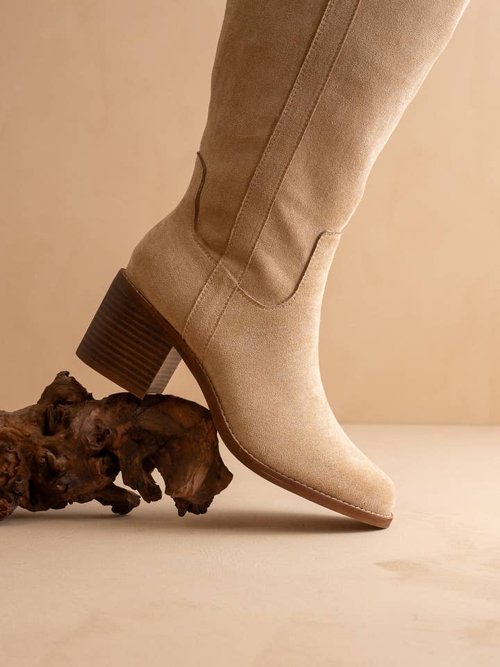 The Harriet | Almond Tall Riding Boot for wholesale on Faire2