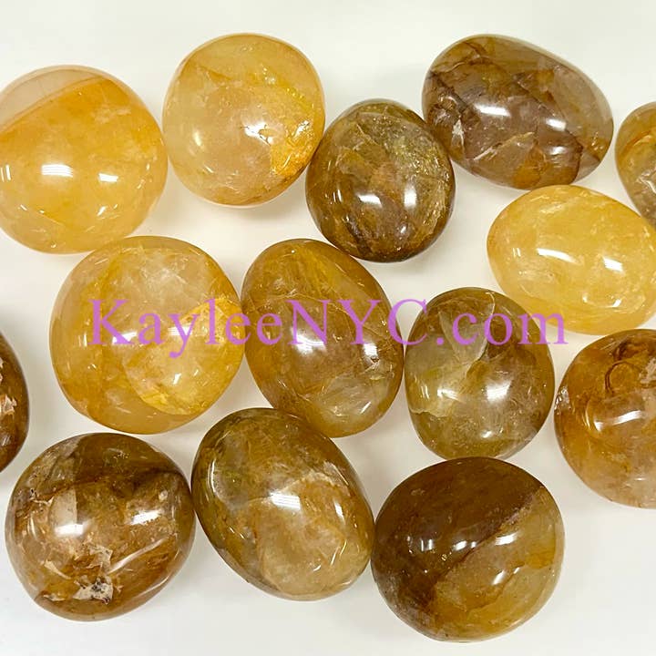 2 Lbs Natural Golden Healer Palm Stone Crystal for wholesale by KayleeNYC
