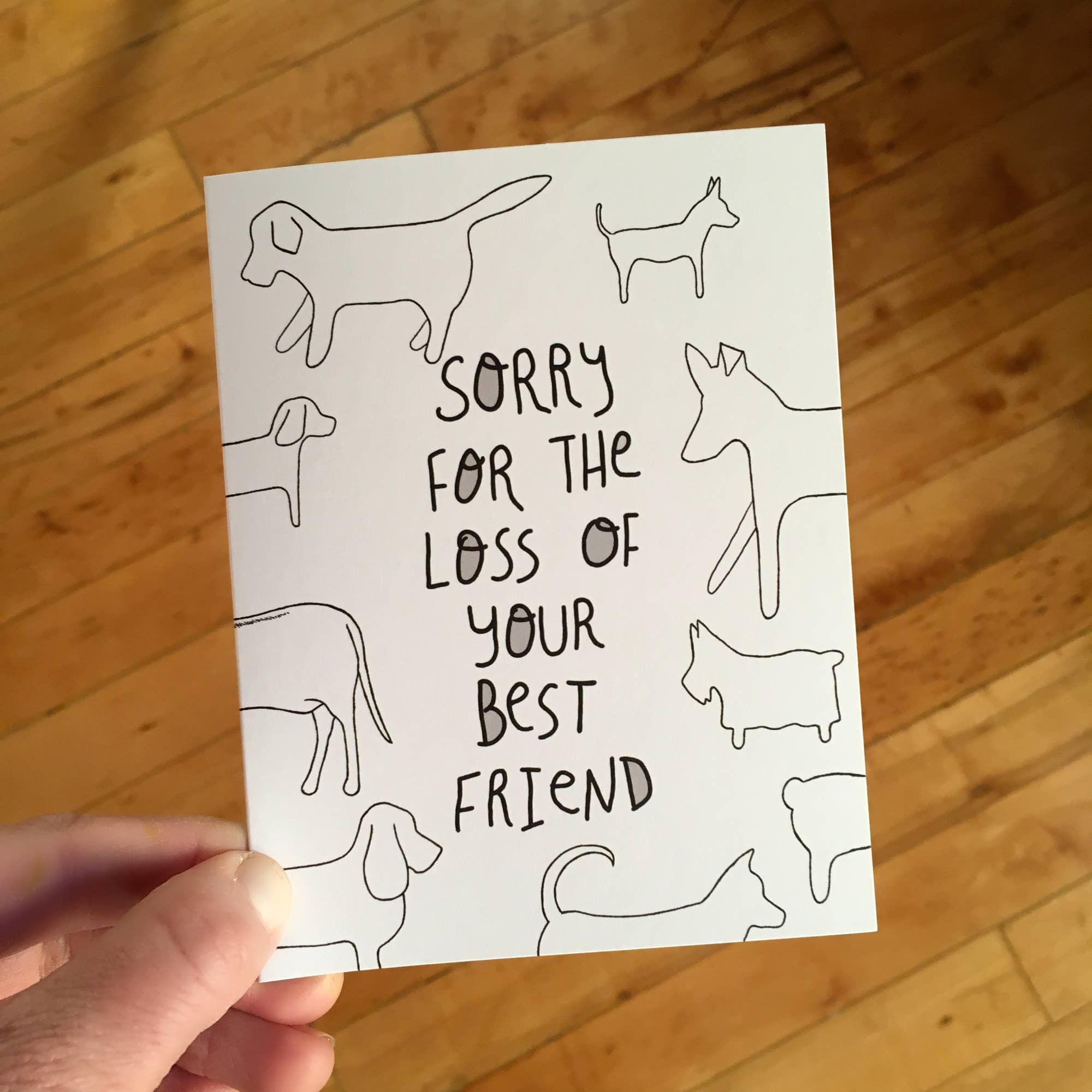 Bangs & Teeth - Wholesale Sympathy Card - Dog Sympathy Card, pet sympathy card2