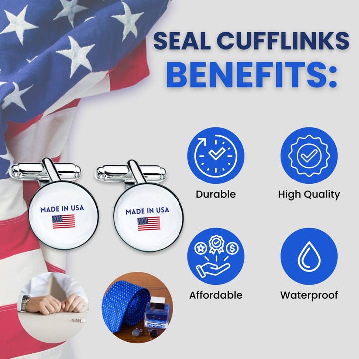 Worldwide Souvenirs – Großhandel Manschettenknöpfe – Herren – Manschettenknöpfe - Staatssiegel Florida - USA2