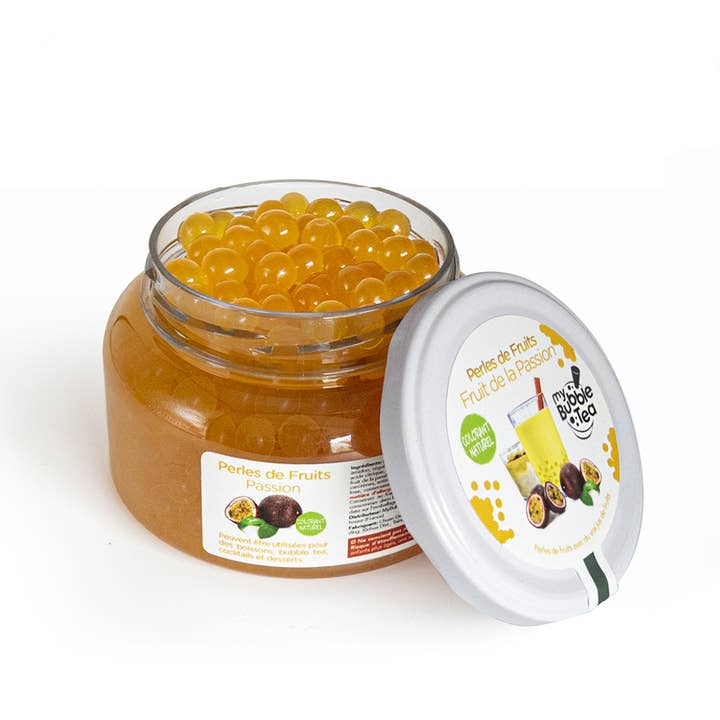 My Bubble Tea - Wholesale Cocktail Mix/Syrup - Fruit pearls 450g - Passion