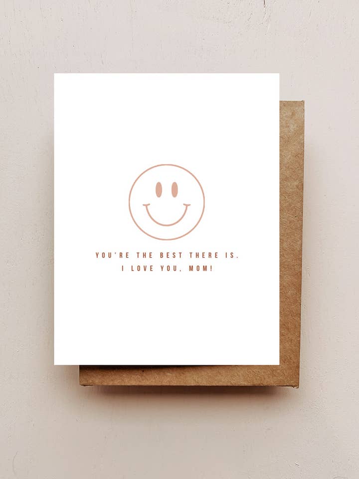 Smiley Face Mother's Day Card for wholesale by Maddon and Co