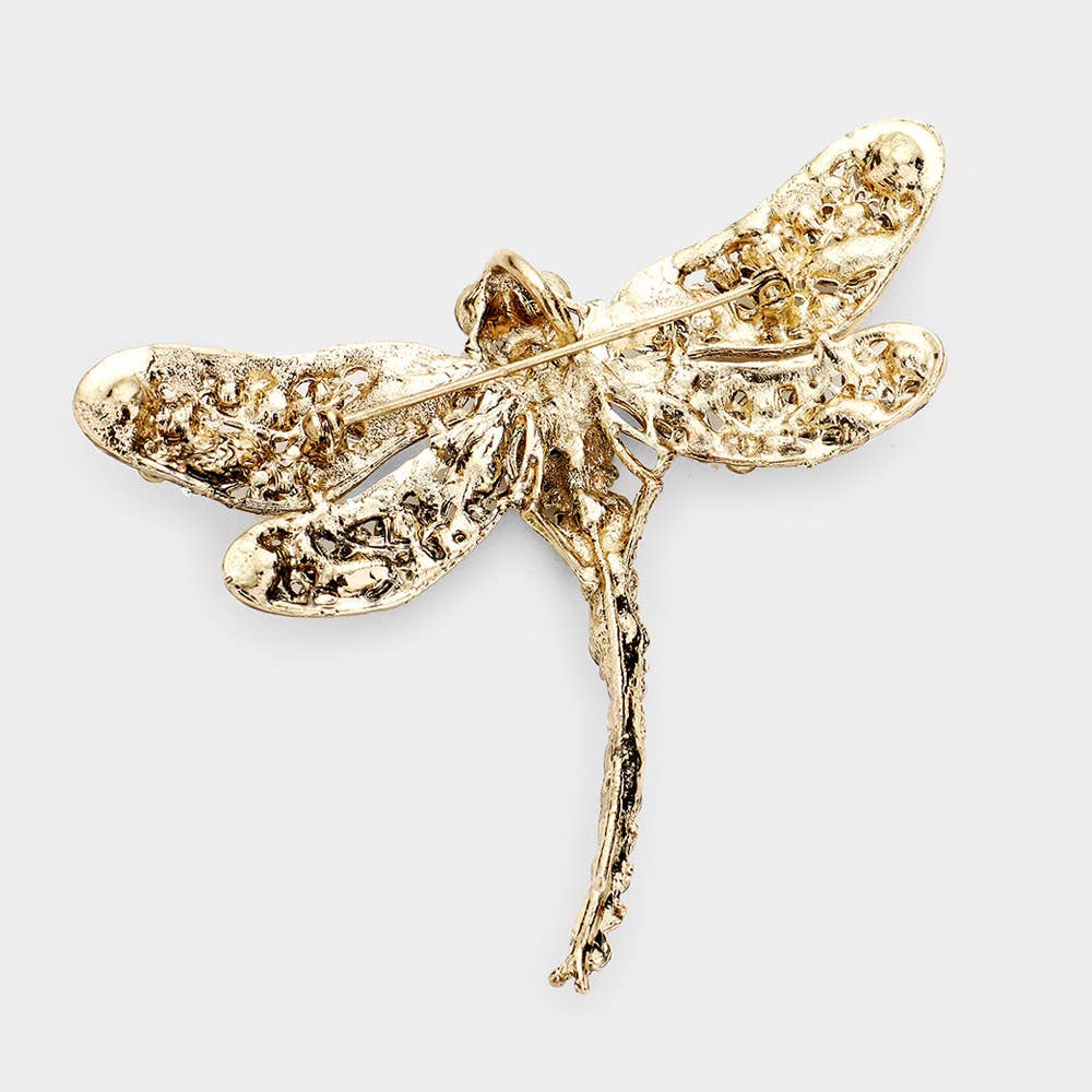 Sensibling Corp. - Wholesale Brooch - Crystal Rhinestone Dragonfly Brooch / Pendant12