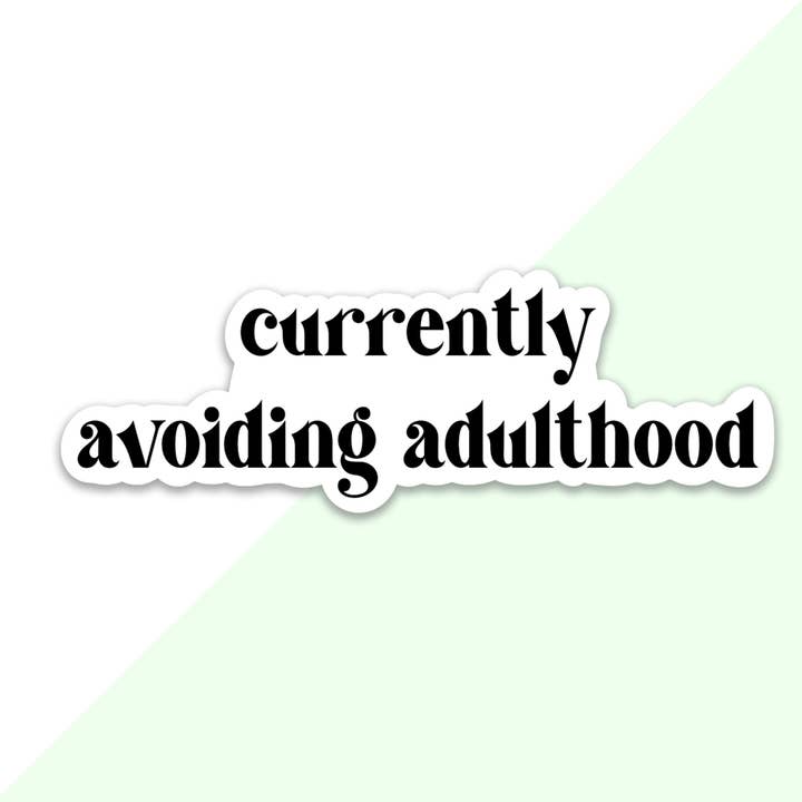 Frog Beary - Wholesale Sticker - Currently Avoiding Adulthood Sticker