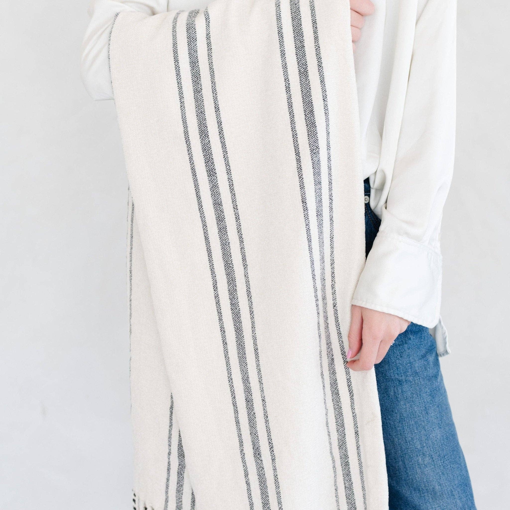 Saranoni - Wholesale Throw Blanket - CHENILLE FRINGE THROW BLANKETS2