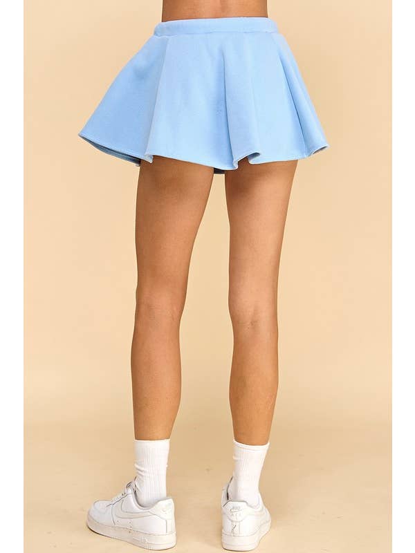 TCEC - Wholesale Skirt - Women's - CS3728-Knit Drawstring Waistband Flare Skirt