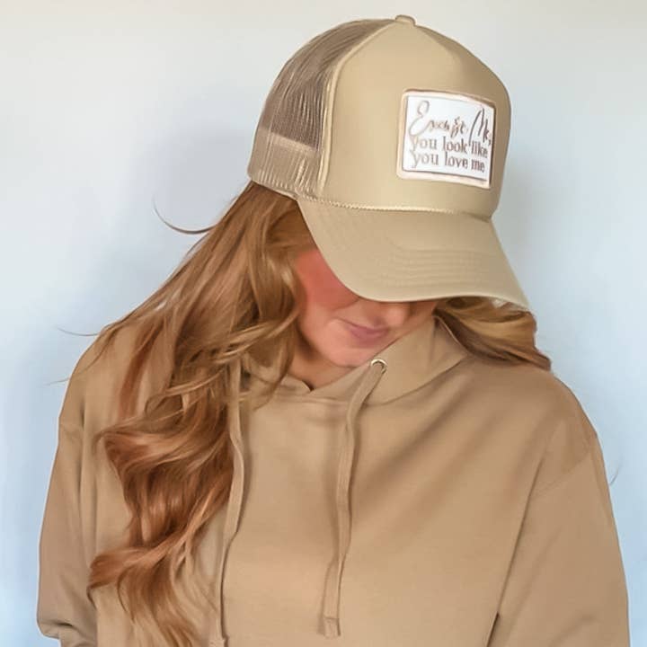 Lil' Grace - Wholesale Trucker Hat - Women's - Excuse Me Embroidery Trucker Hat