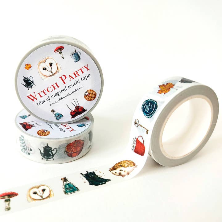 Washi tape "Witch Party" for wholesale by Carillustration
