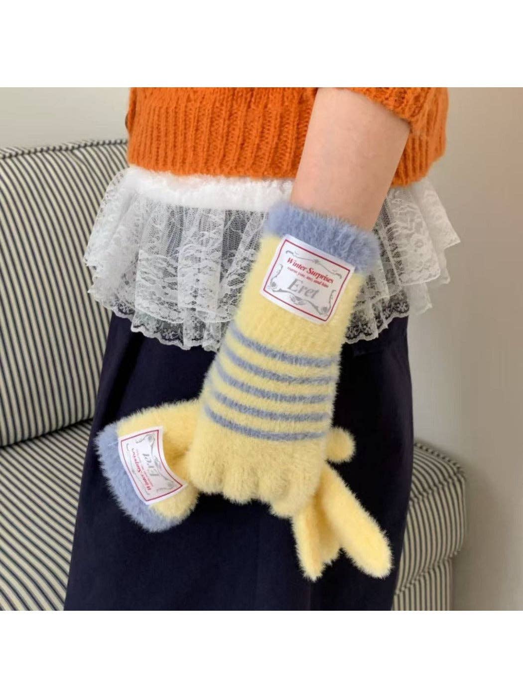 Funkyrel® Atzbranding Limited - Wholesale Gloves - Women's - Gloving - Women’s Touchscreen Stripe Gloves8