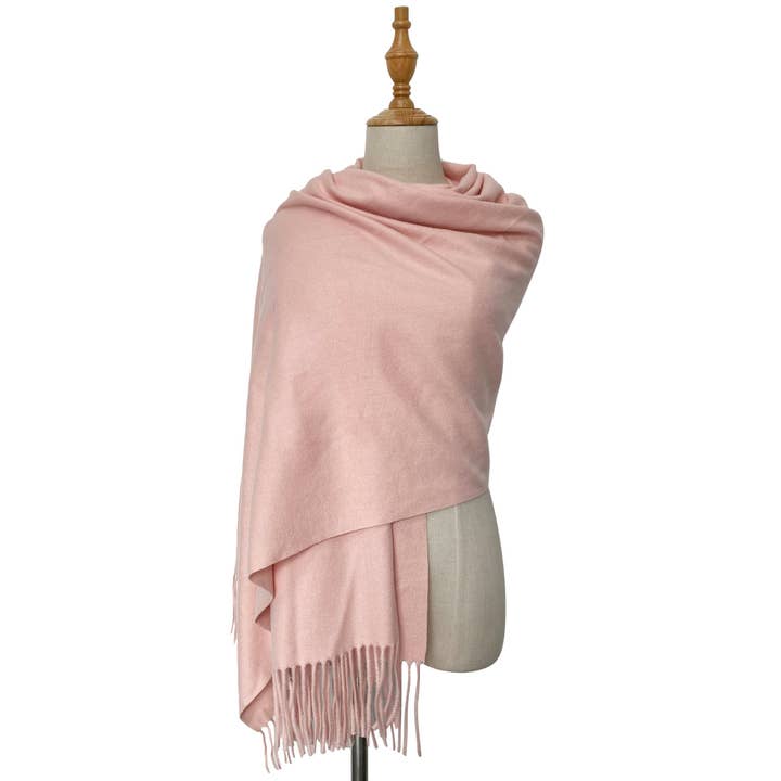 Fashion Scarf World - Wholesale Scarf - Women's - Soft Wool Tassel Blanket Wrap Scarf