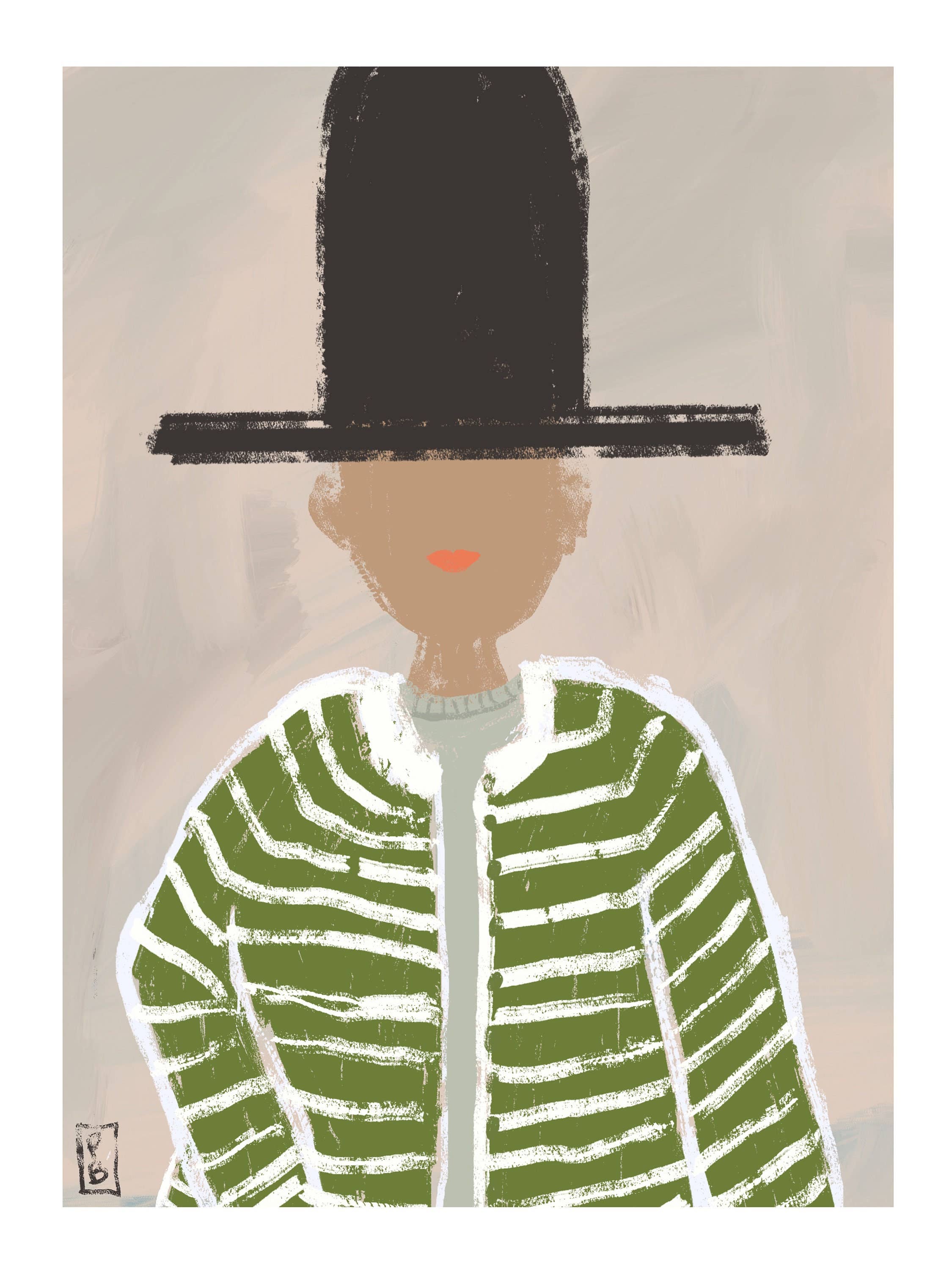 Pascale Berkowitz Studio Art - Wholesale Art Print - Giclée Fine Art Print "Big Hat No. 01"3
