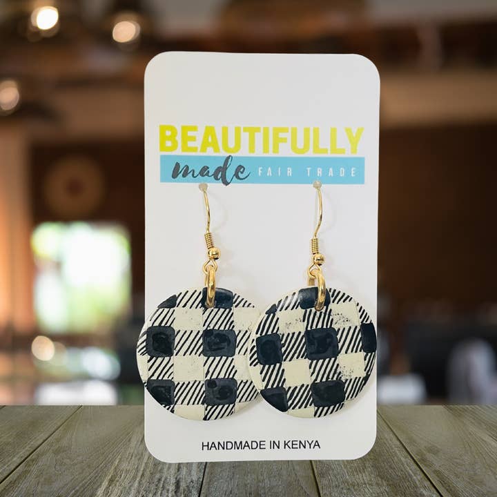 Kenya | Soapstone Earrings for wholesale by Beautifully Made Fair Trade