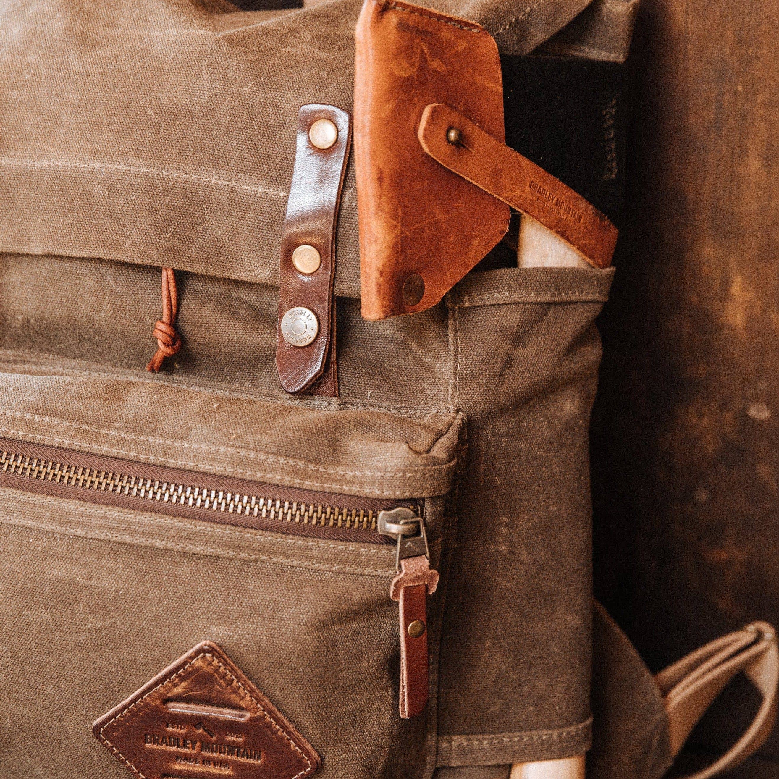 Bradley Mountain - Wholesale Backpack - Unisex - Muir Pack - Waxed Canvas Backpack4