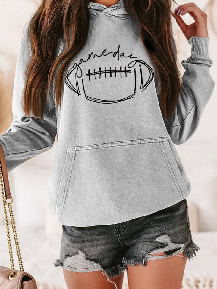 Lily Clothing - Wholesale Hoodie - Women's - CWOHOL0185_GAME DAY PRINTING LONG SLEEVE HOODIE PULLOVER3