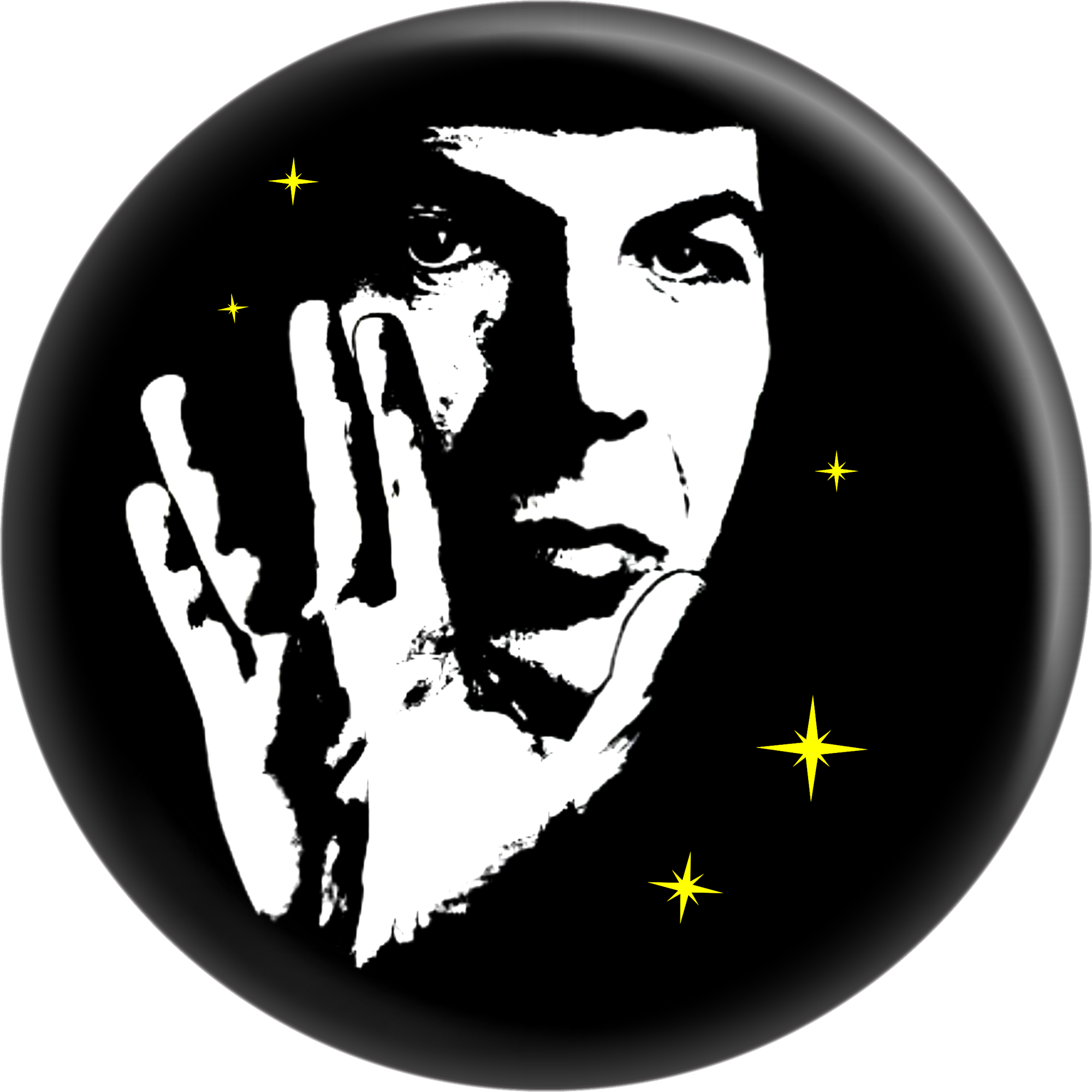 Square Deal Recordings & Supplies - Wholesale Lapel Pin/Button - Pin-on Button - 1.5 Inch - Star Trek - Mr Spock0