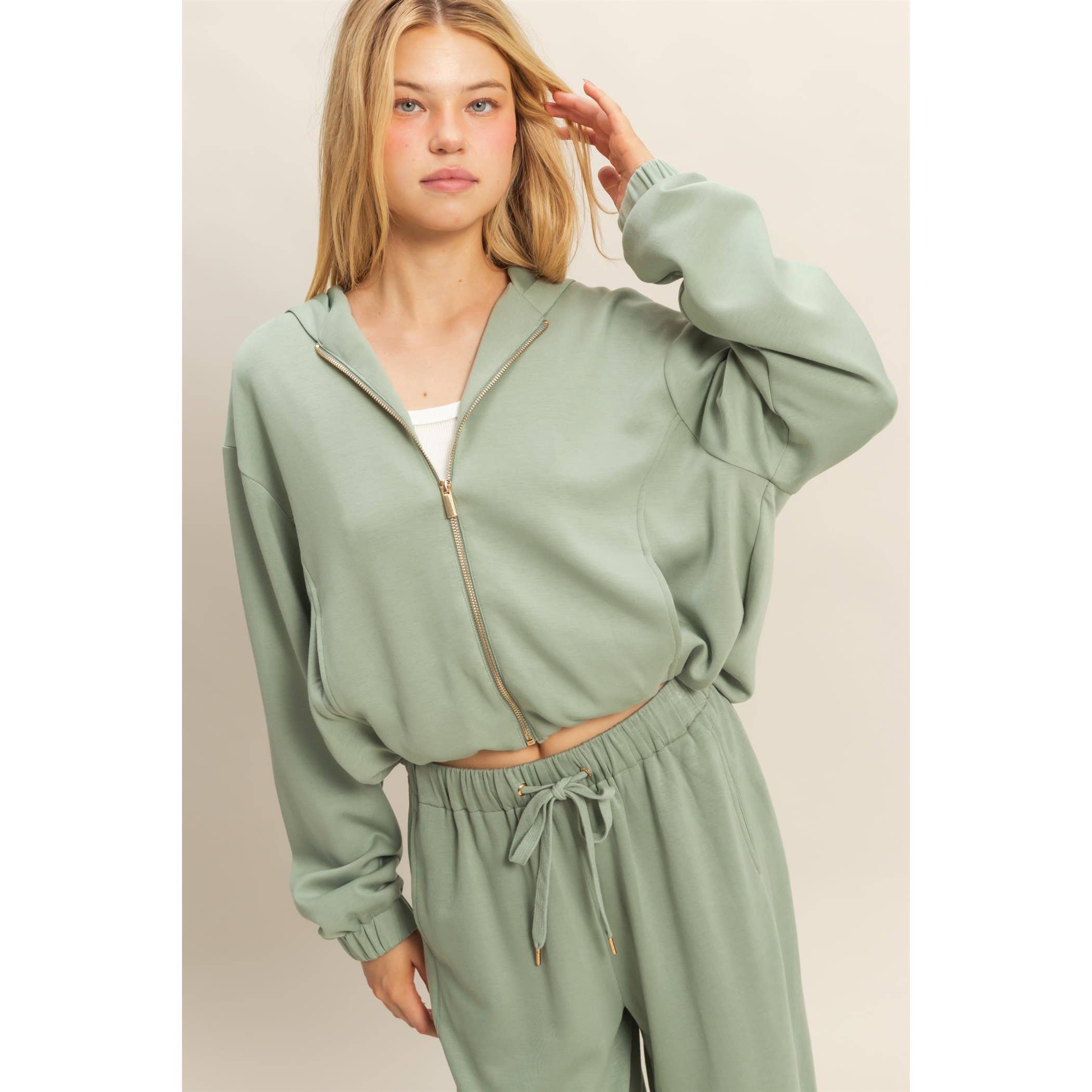 HYFVE - Vente Sweat à capuche – femme - Sweat à capuche zippé décontracté chic10