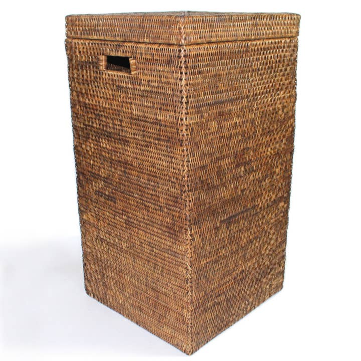 Matahari – Cesto de roupa suja por atacado – Cabaz Quadrado para Lavandaria com Alças Corte - AB 15x15x28'