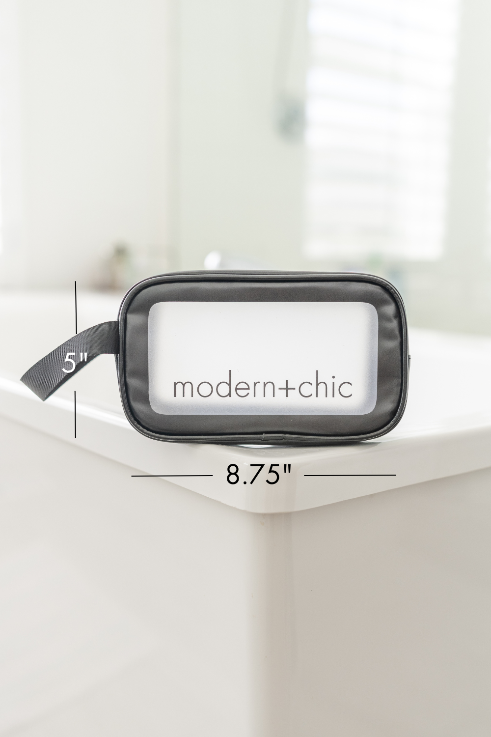 modern and chic - Vente Trousses de maquillage/cosmétique - Ensemble de 6 sacs de concert cosmétiques transparents Rhode6