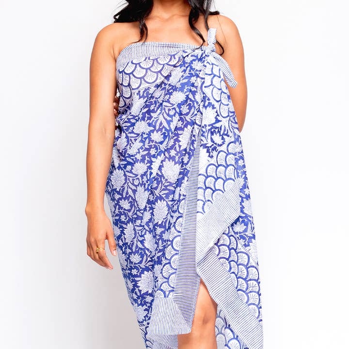 Sevya Handmade – wholesale Wrap - Dam – Sunanda blocktryckta saronger8
