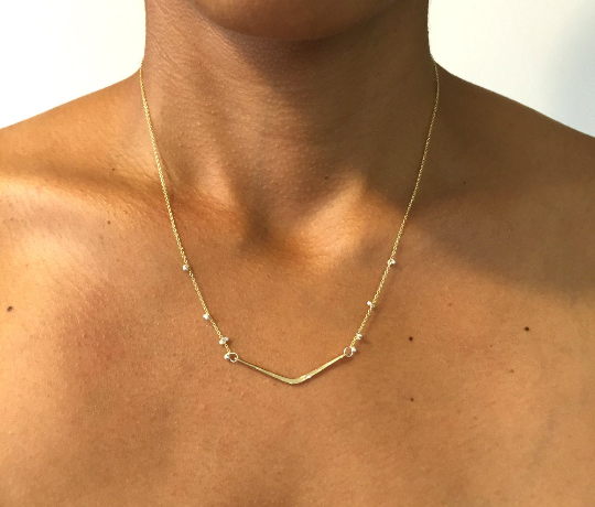 YedOmi Jewelry – wholesale Pendant/charm necklace – Chevron Necklace- 18 inches1