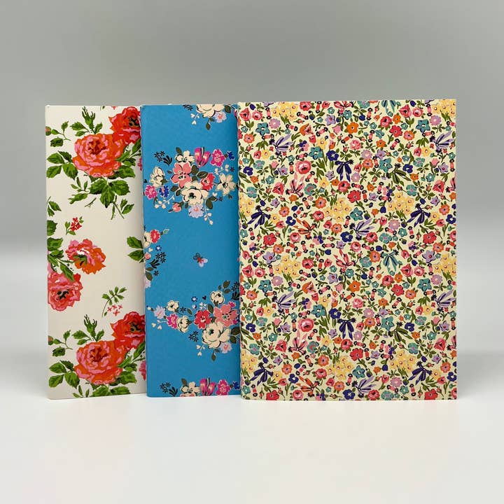 A6 notitieboekjes Cath Kidston Bloemen Kantoorartikelen Geschenk voor wholesale door The Great British Card Company (GBCC) Ltd