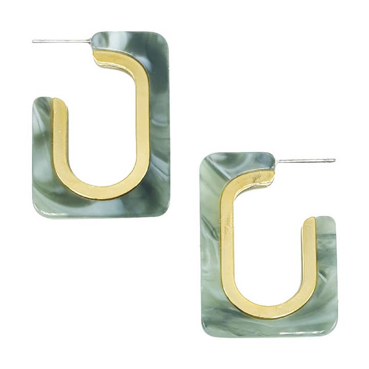 DOBBI – wholesale Hoop earrings – Ribbon gold line hoop earrings2