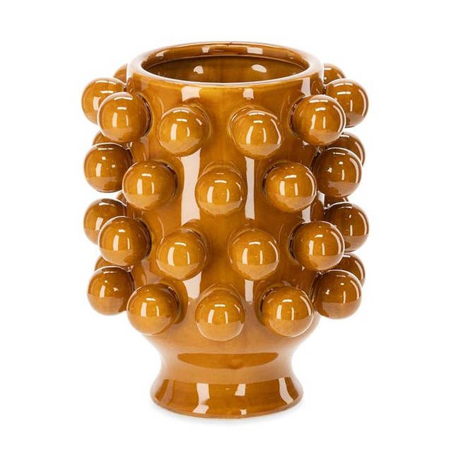 Dekorative Keramik Grappa Dunkel Senf für den Großhandel von Athezza