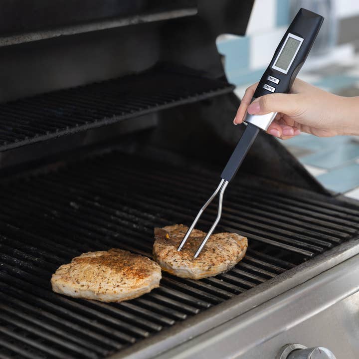 Fox Run Brands - Wholesale Thermometer - Outset Grill Fork Digital Meat Thermometer For BBQ