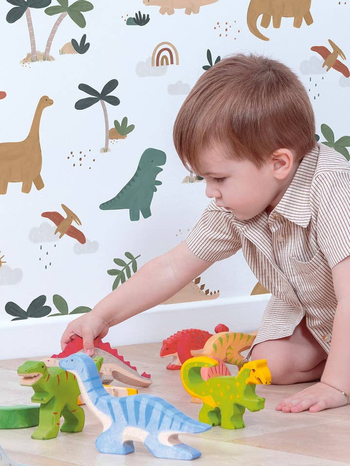 SUNNY - Papier peint à motifs de dinosaures (H0741) pour la vente par LILIPINSO