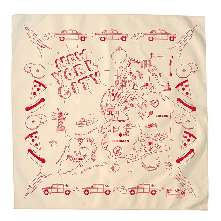 Maptote – Großhandel Bandana – Unisex – New York City Halstuch