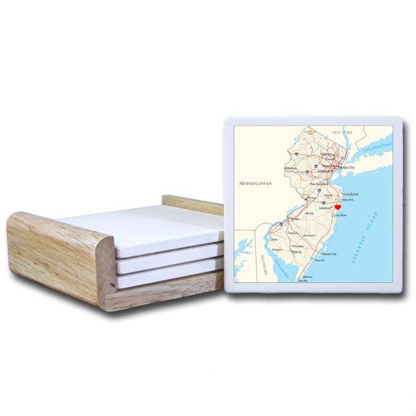 CT986- State Map Coaster for wholesale by Paint The Town