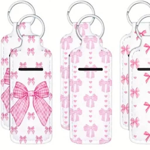 MadeByHBK - Wholesale Keychain - Unisex - Heart and Bows Lipgloss Keychain Holders14
