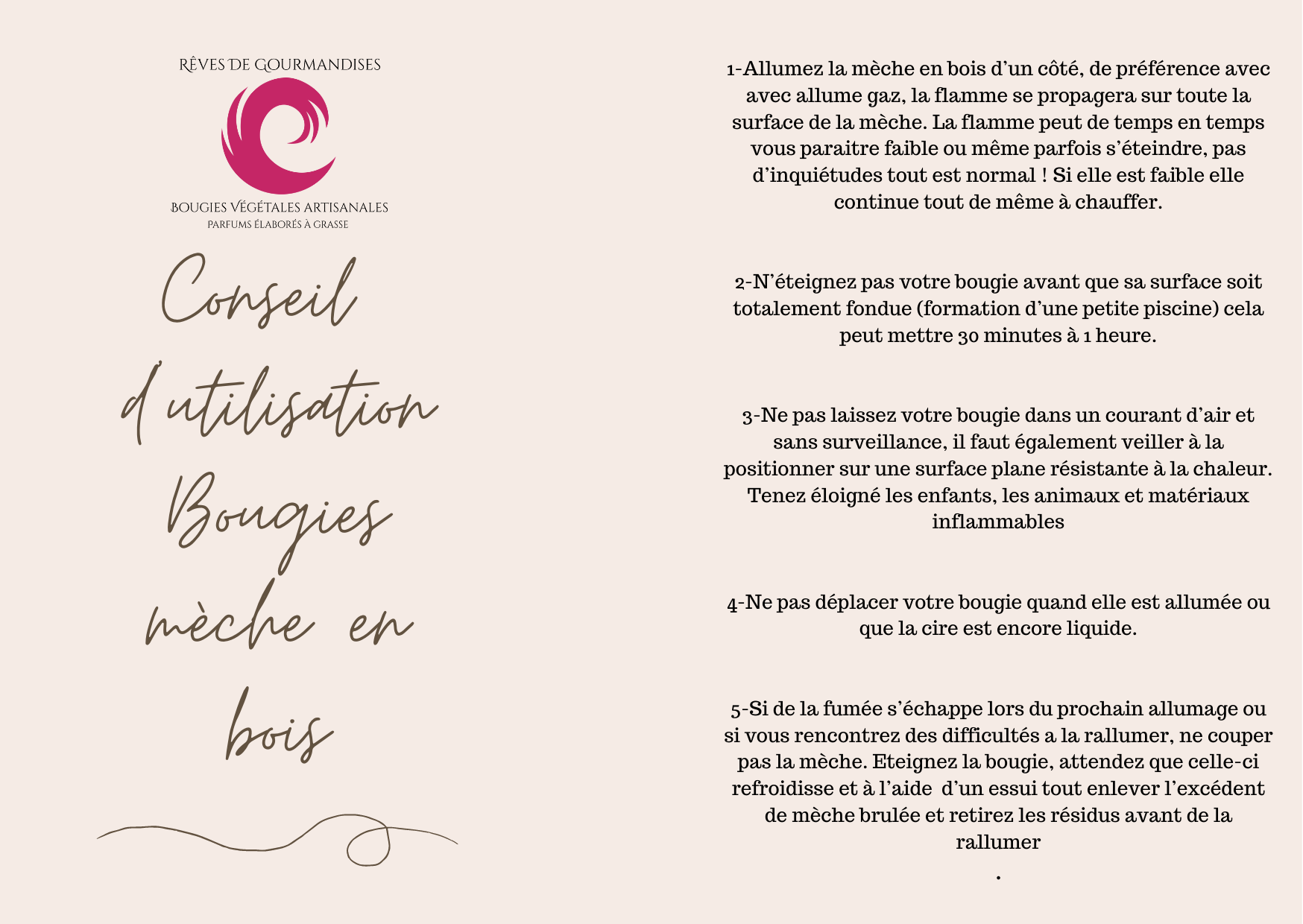 Rêves de gourmandises - Wholesale Jar/Filled Candle - Candle with wooden wick1