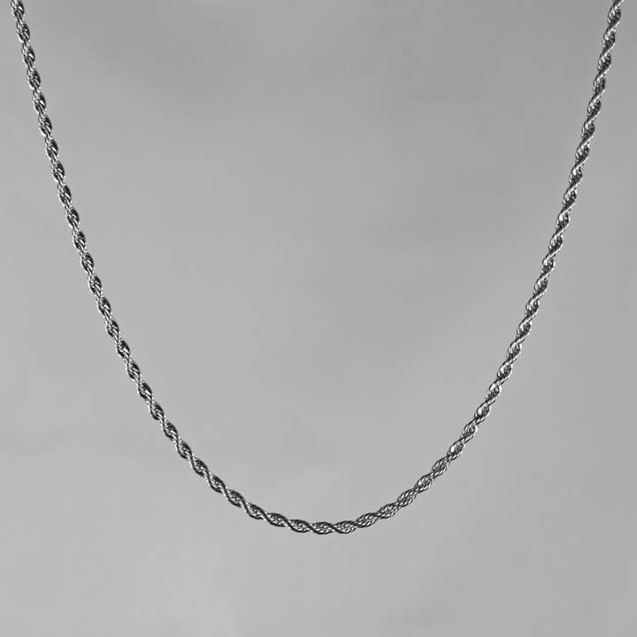 BRAVE® "ROPE" CHAIN ZILVER voor wholesale door Brave Amsterdam