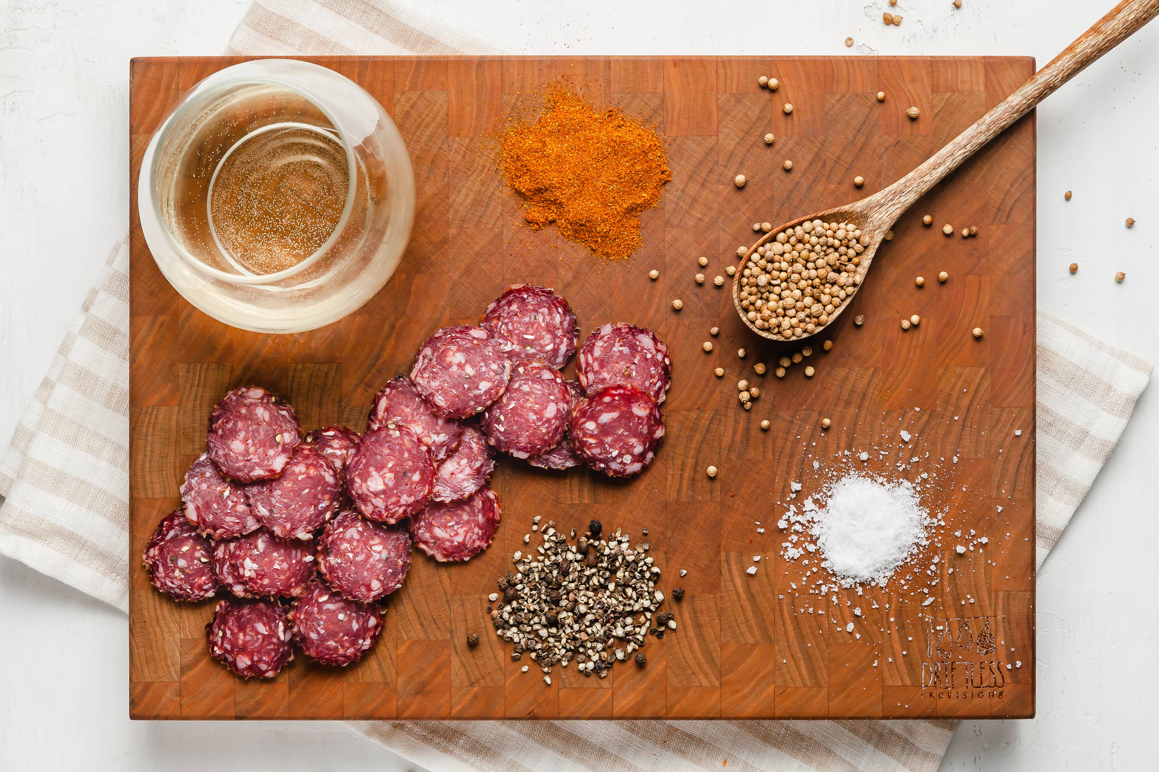 Driftless Provisions - Wholesale Salami - Pre-Sliced Hunter's Dual Salami - Nitrate Free, 3oz1