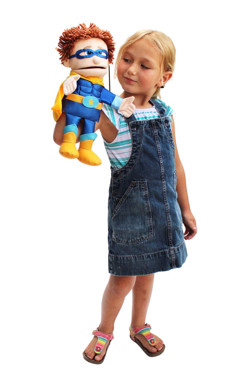 Silly Puppets - Wholesale Puppet - Kids & Baby - Silly Puppets Superhero, Boy, Peach Skin (14")3