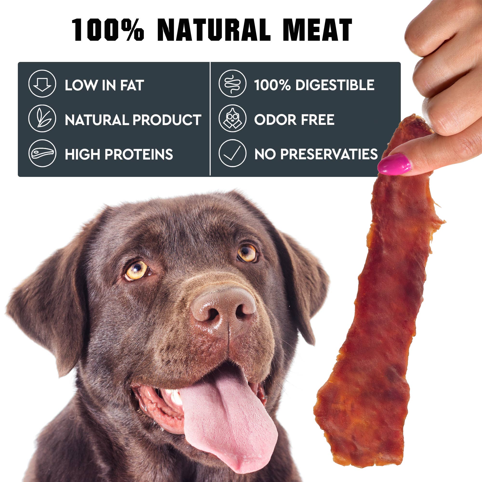 Beloved Pets - Wholesale Pet Treats - Dog - Duck Jerky Dog Treats - Human Grade Pet Snacks - Natural3
