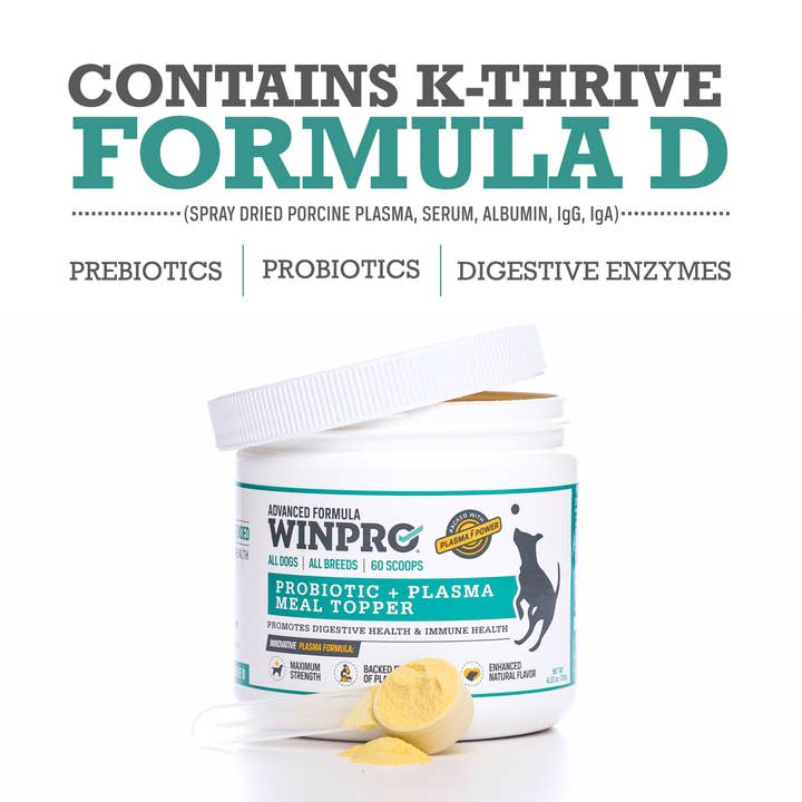 WINPRO Pet - Wholesale Pet Supplement - Dog - Natural Probiotic + Plasma Immune Support Dog Meal Topper5