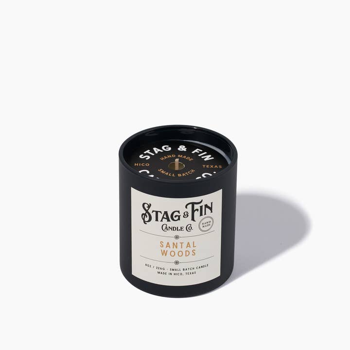 Hico Candle Co. - Vendita all'ingrosso Candela in vasetto - Santal Woods - Candela da 8oz.3